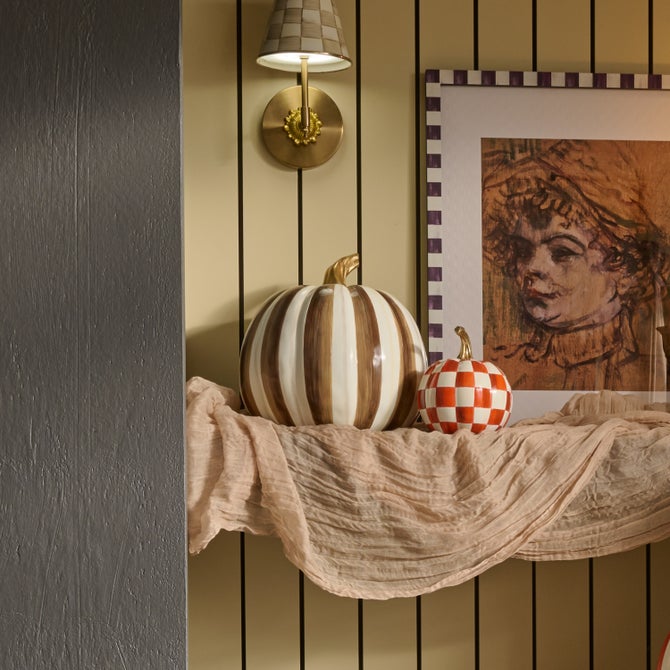 Chocolate Stripe Medium Pumpkin image number 4