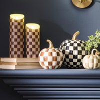 Chocolate Check Mini Pumpkin
