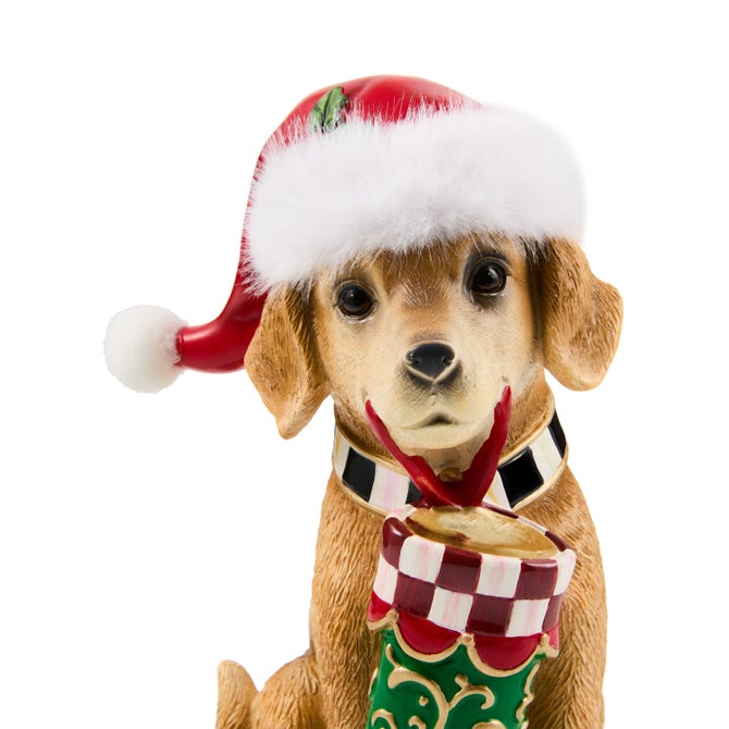 Holiday Lab Dog on Pillow Figurine image number 3