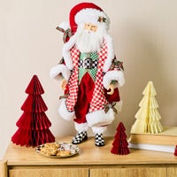 Check It Out Fabric Santa Claus