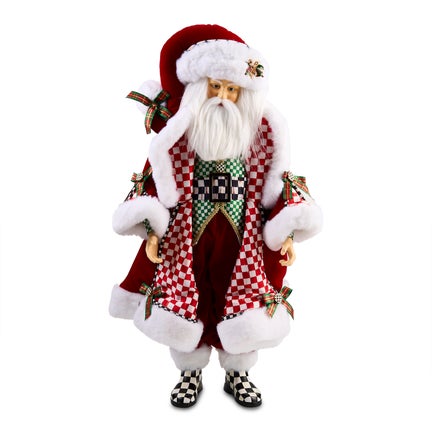 Check It Out Fabric Santa Claus