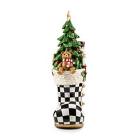 Illuminated Trophy Santa Boot