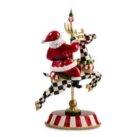 Carousel Santa Figurine