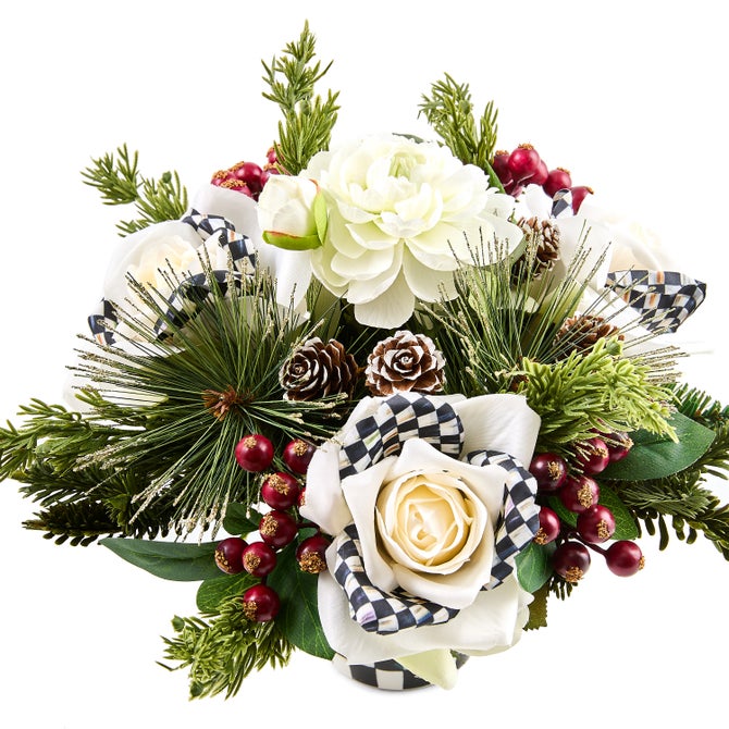 Courtly Check Winter Floral Arrangement image number 3