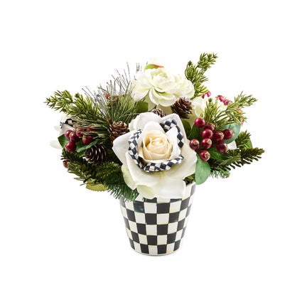 Courtly Check Winter Floral Arrangement