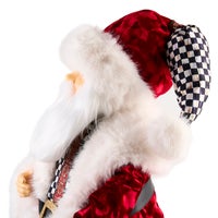 Animated Courtly Fabric Santa