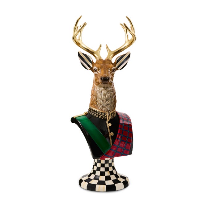 Timeless Tartan Stag Head Bust image number 0