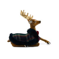 Timeless Tartan Resting Deer