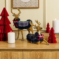 Timeless Tartan Resting Deer