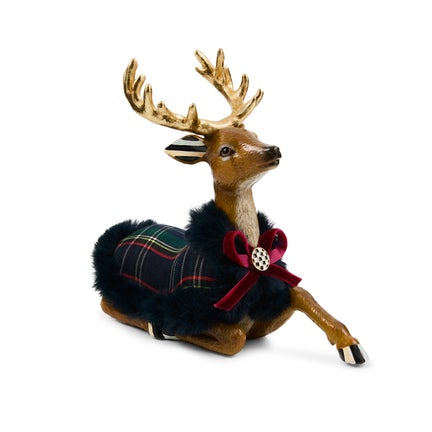 Timeless Tartan Resting Deer