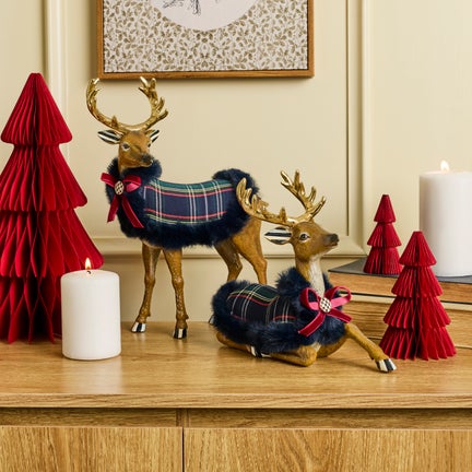 Timeless Tartan Standing Deer