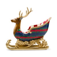Timeless Tartan Deer Sleigh