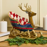 Timeless Tartan Deer Sleigh