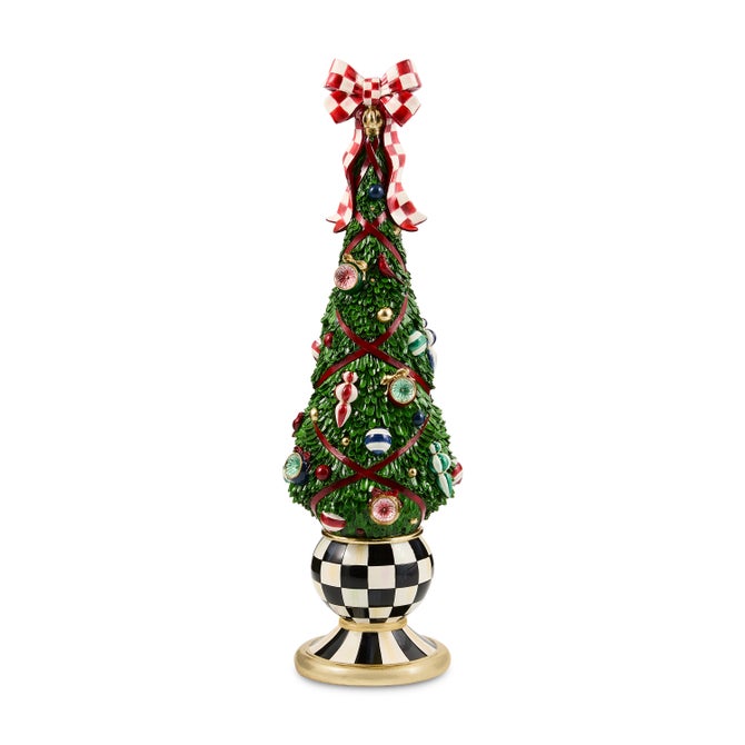 Timeless Tartan Illuminated Topiary Tree image number 0