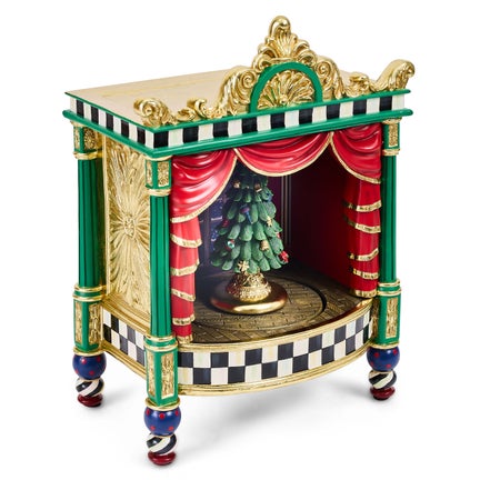 Timeless Tartan Nutcracker Stage Music Box