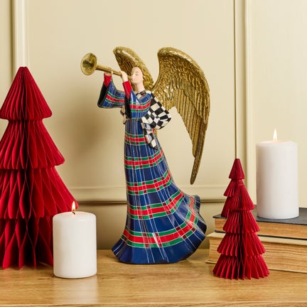 Timeless Tartan Angel Figurine
