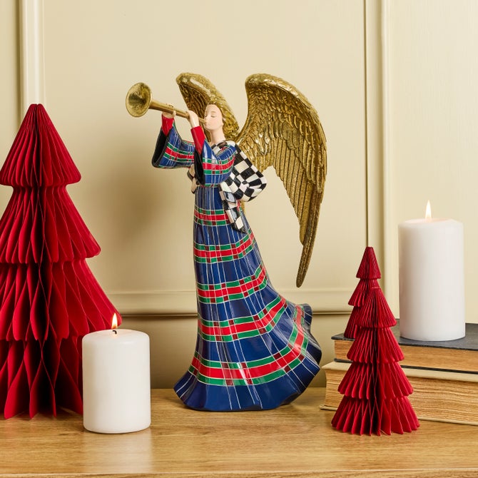 Timeless Tartan Angel Figurine image number 1