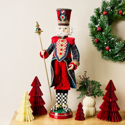 Timeless Tartan Fabric Nutcracker