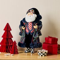 Timeless Tartan Fabric Santa