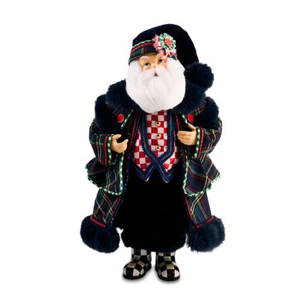Timeless Tartan Fabric Santa