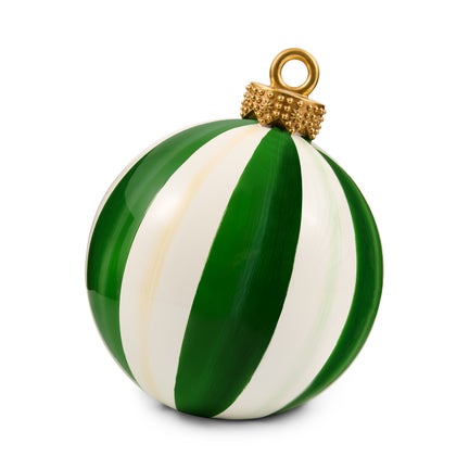 Green Stripe Medium Tabletop Ornament