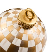 Gold Check Large Tabletop Ornament