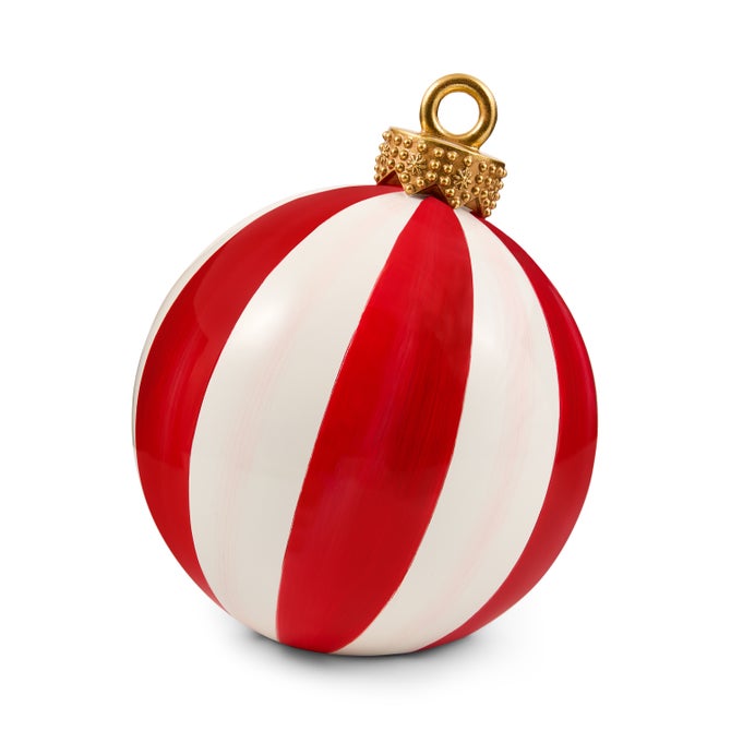Red Stripe Medium Tabletop Ornament image number 0