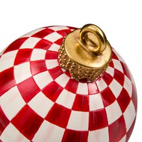 Red Check Small Tabletop Ornament