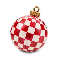 Red Check Small Tabletop Ornament