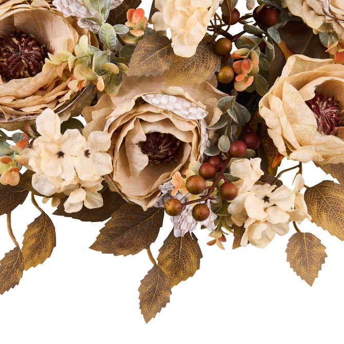 Mocha Fall Floral 26" Wreath image number 2