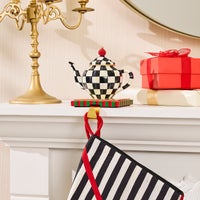 Courtly Check Teapot Stocking Holder