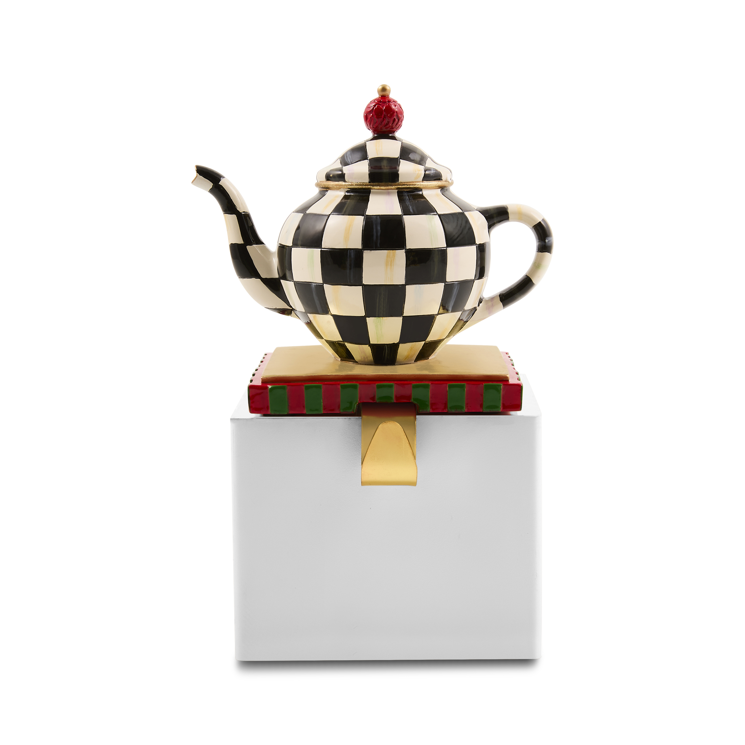 MacKenzie-Childs | Courtly Check Teapot Stocking Holder