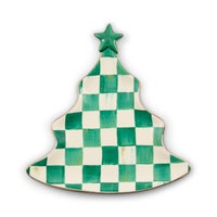 Emerald Check Tree Trinket Tray