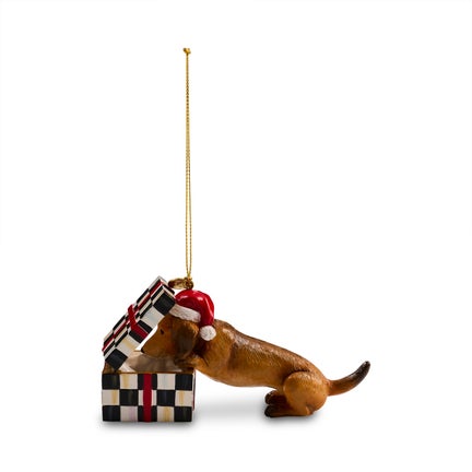 Holiday Dachshund Dog Ornament