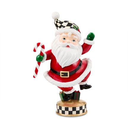 Holiday Twinkly Toes Santa Figurine