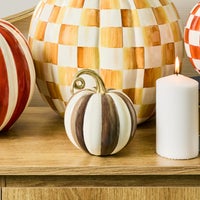 Chocolate Stripe Mini Pumpkin