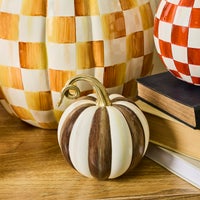 Chocolate Stripe Mini Pumpkin