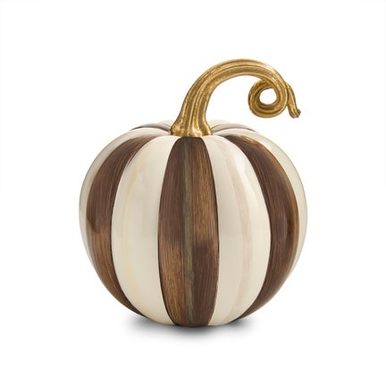 Chocolate Stripe Mini Pumpkin