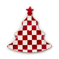 Cherry Check Tree Trinket Tray