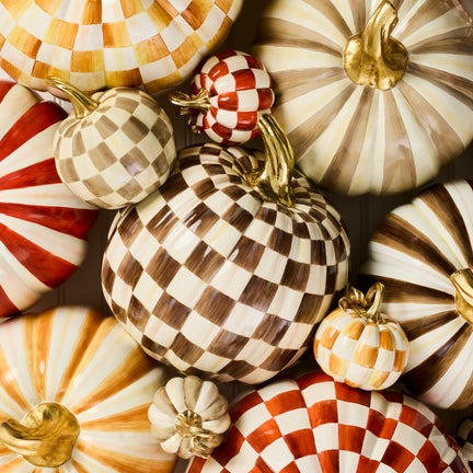 Chocolate Check Medium Pumpkin