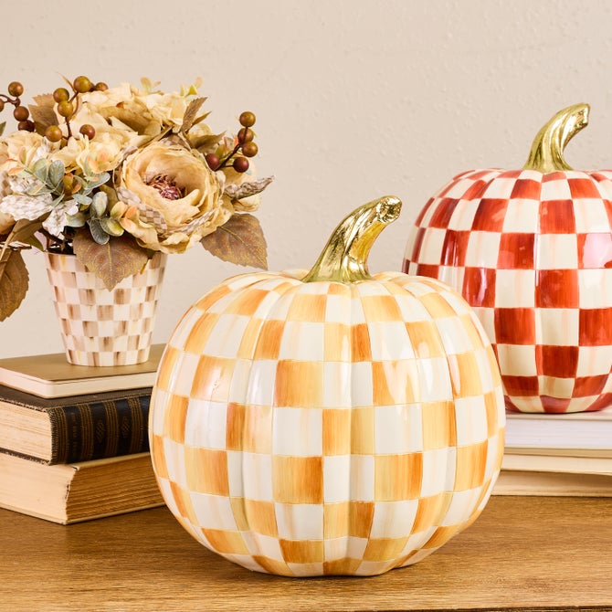 Amber Check Medium Pumpkin image number 1