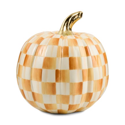 Amber Check Medium Pumpkin