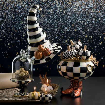 Courtly Stripe Witch's Hat