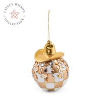 Lainey Wilson Gold Check Cowgirl Hat Ornament