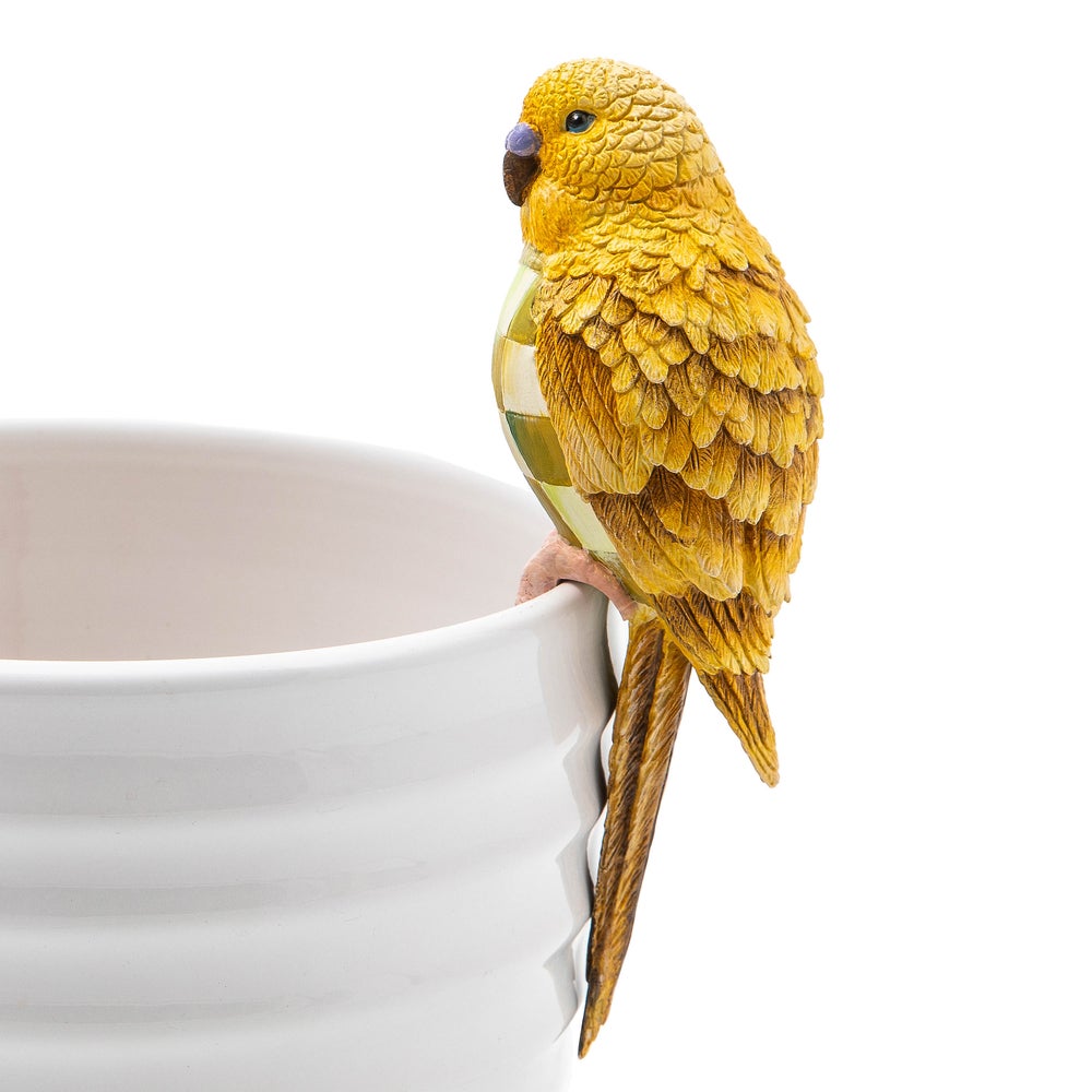 MacKenzie-Childs | Parakeet Pot Climber - Chartreuse