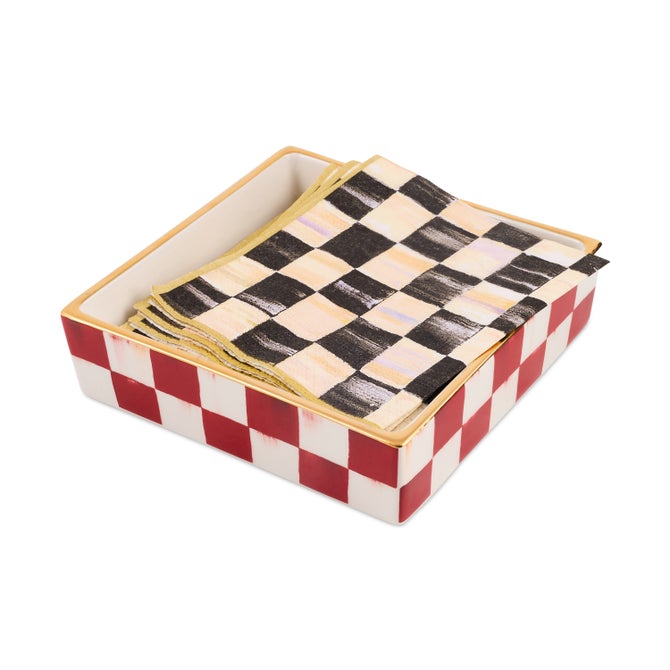 Cherry Check Cocktail Napkin Holder image number 2
