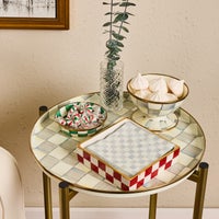 Cherry Check Cocktail Napkin Holder