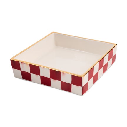 Cherry Check Cocktail Napkin Holder