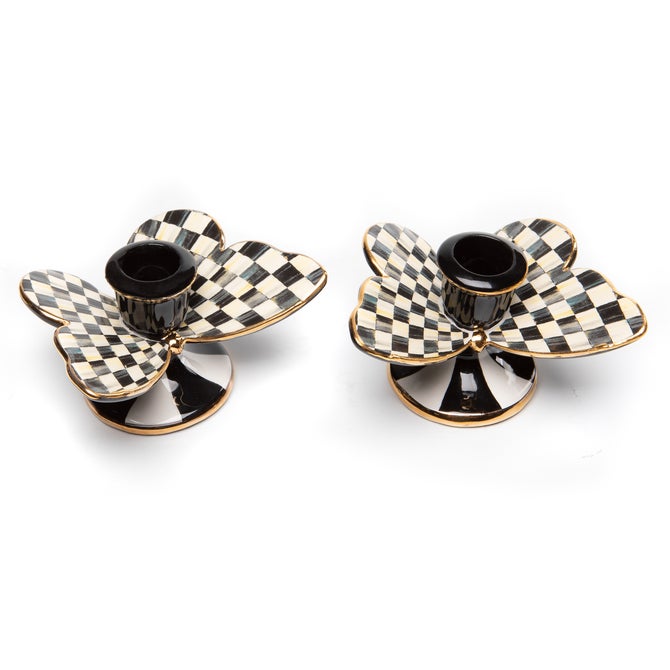 Courtly Check Butterfly Candle Holders, Set of 2 image number 0