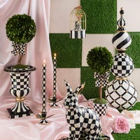 Courtly Check Pedestal Tabletop Urn